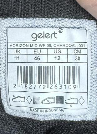 Gelert waterproof ботинки 46 размер трекинговые серые 2