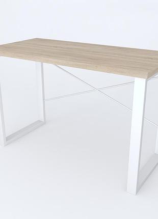 Письмовий стіл ferrum-decor драйв 1000x750x700 мм, білий металл/дуб сонома, дсп 32 мм (frd-103376)