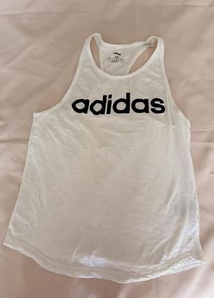 Майка жіноча спортивна adidas біла xs