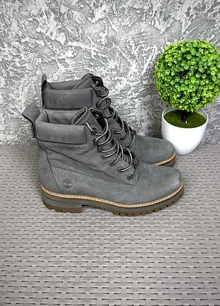 Timberland ботинки сапожки 40 размер кожаные серые