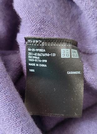 Свитер кашемировый uniqlo 4