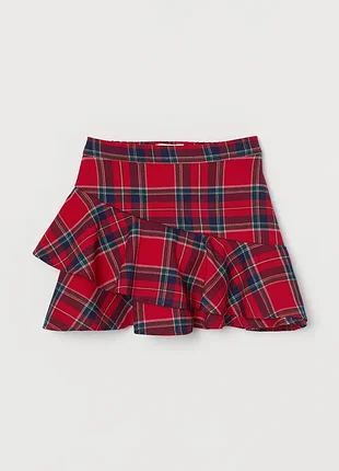 🎀 червона спідниця в клітинку для дівчинки | h&m