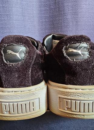 Кроссовки слипоны puma suede platform strap 4