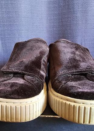 Кроссовки слипоны puma suede platform strap 3
