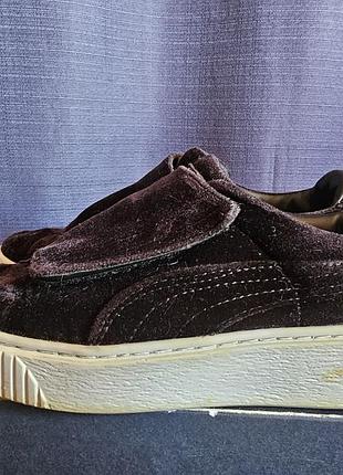 Кроссовки слипоны puma suede platform strap 2