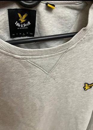 Світшот чоловічий lyle & scott сірий 3