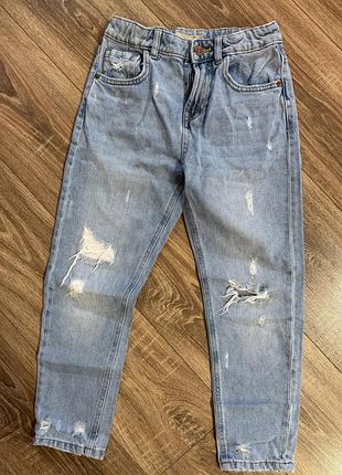 Джинси  m&s mom's рвані блакитні 2