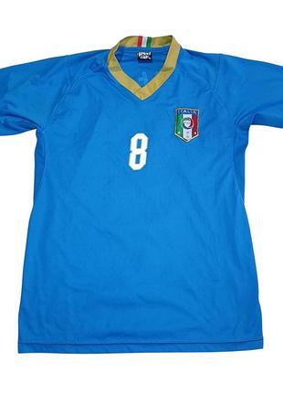 Вінтажна ретро футболка world super sport italia national team season 207/08 home, gattuso
