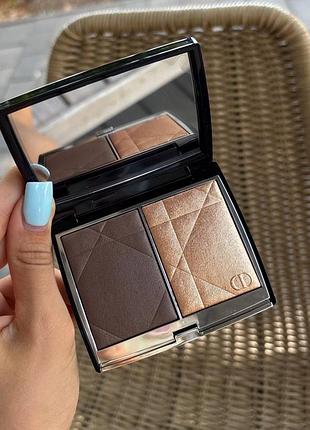Палетка для контурінгу dior colour & glow , 200 diorama