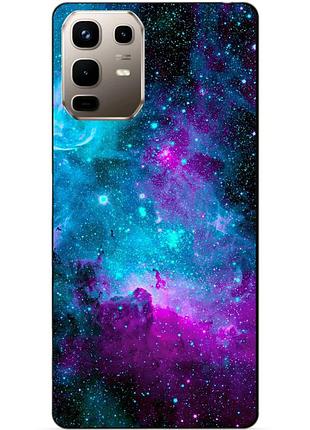 Чехол силиконовый бампер для infinix note 50 pro plus 5g (x6856) с рисунком галактика космос