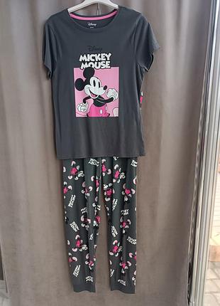 Піжама жіноча primark mickey mouse сіра, розмір s