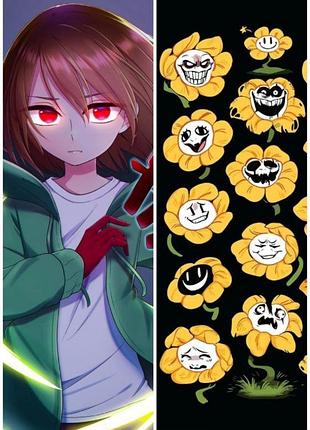 Дакімакура 150х50 см чара з альтернативного всесвіту undertale під назвою storyshift. подушка обіймашка зі знімною наволочкою