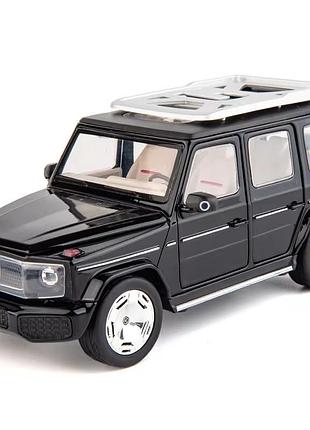 Игрушечная машинка автосвит mercedes-benz g-class 1:24 металлическая инерционная черная (ap-2047bc)