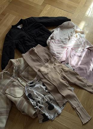 Куртка для дівчинки zara стьобана чорна