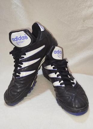 Adidas.черные кроссовки бутсы в ретро стиле 95р.