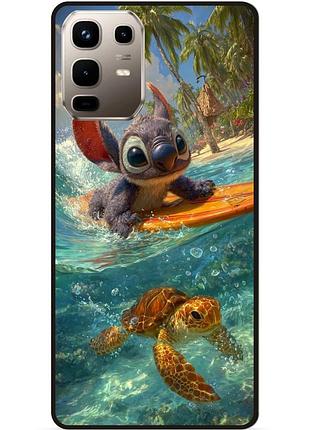 Чехол силиконовый бампер для infinix note 50 pro plus 5g (x6856) лило и стич stitch