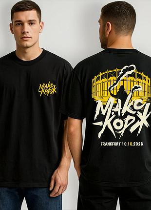 Оверсайз футболка макс корж frankfurt 10.10.2026 xxl, белый
