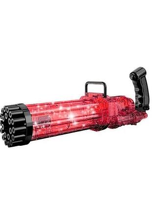 Дитячий генератор мильних бульбашок gatling bubble gun червоний (kb1130rd)