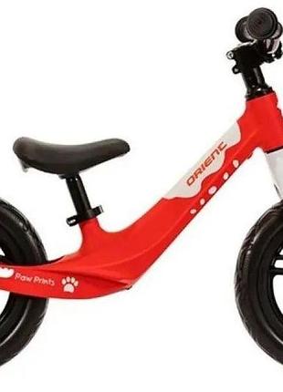 Біговел crosser magnesium balance 12" з надувними колесами червоний (bmb12rd)