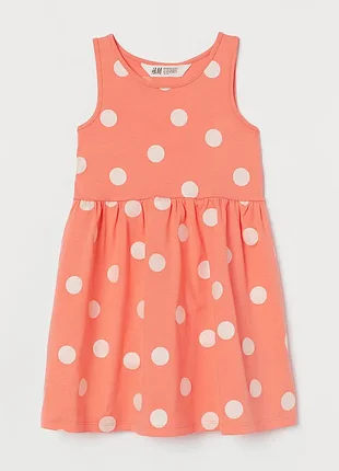 🎀 коротка персикова сукня для дівчинки | h&m