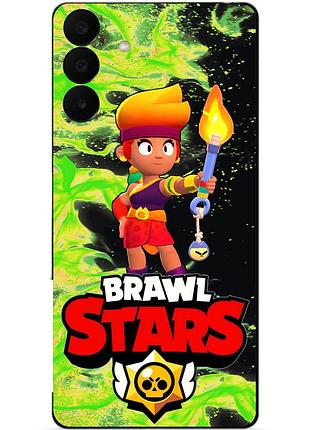 Чехол силиконовый бампер для samsung a27 с героем бравл амбер brawl