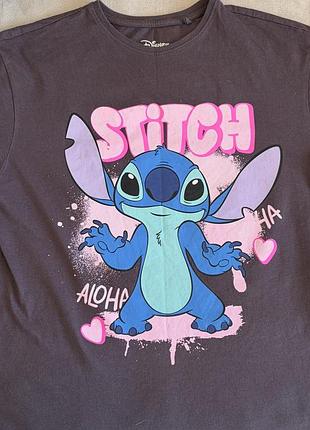 Футболка жіноча sinsay disney stitch сіра розмір s