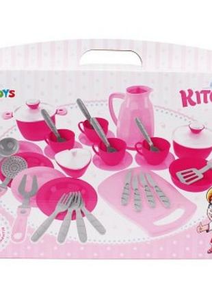 Игрушка детская технок кухонный набор 4 розовый (th3275)