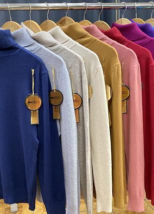Жіноча водолазка milano батал l-xl, xl-xxl з модалу, віскози, котону, бавовни, еластану, шерсті
