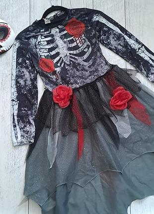 Карнавальний костюм на хелловін «санта муерте / день мертвих» 💀🌹