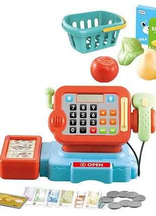 Касовий апарат з набором іграшкових продуктів та сканером (lt8802-5b)