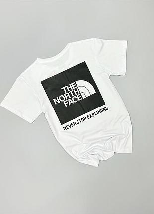 Мужская футболка the north face белая тенниска зе норт фейс хлопковая l (b)
