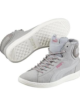 Кросівки  puma  сірі, розмір 36, довжина устілки 22,5 см, замша, текстиль