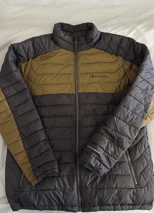 Columbia powder light jacket in a two-tone omni-heat technology l