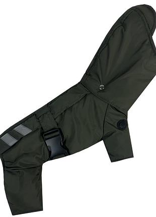 Зимний комбинезон с поясом хаки r-60