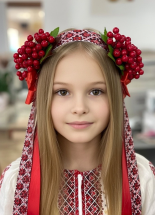 Чильце калина украшение на голову