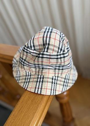Панама унісекс burberry у клітинку бежева