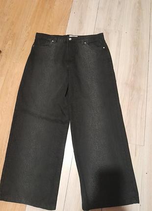 Широкое джинсы кюлоты размер 18,denim wide leg