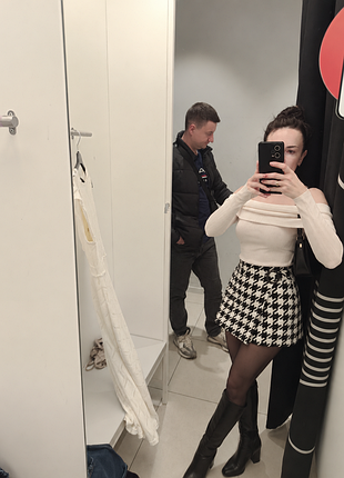 Спідниця в гусячу лапку s