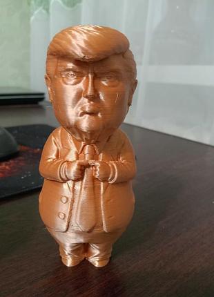 Іграшкова фігурка дональд трамп, золотистий, висота 12 см