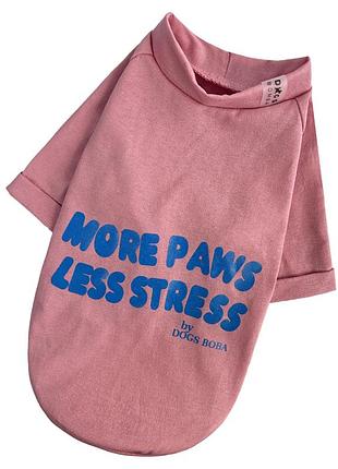 Футболка less stress пудра f-96