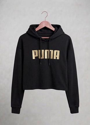 Худі жіноче puma чорне укорочене