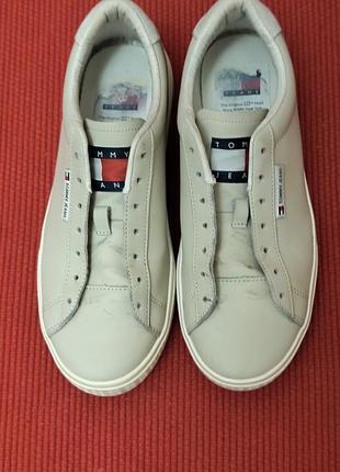 Кеди tommy hilfiger jeans бежеві