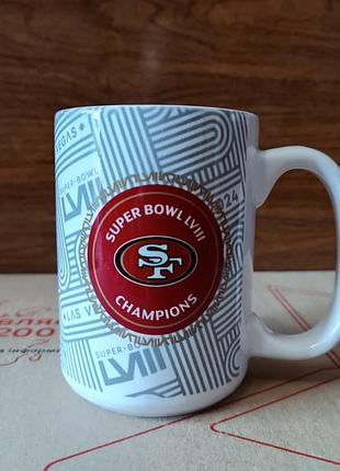 Чашка кружка nfl san francisco 49ers super bowl lviii champions