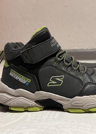 Черевики дитячі skechers drollix сірі водонепроникні