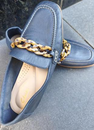 Лофери жіночі clarks сині 4