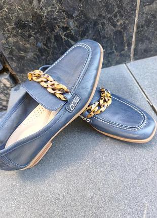 Лофери жіночі clarks сині 3