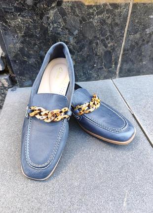 Лофери жіночі clarks сині