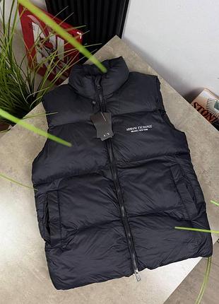 Жилетка чоловіча armani exchange чорна