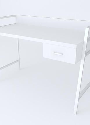 Письмовий стіл ferrum-decor 1000x750 мм білий (frd-103436) – стильний робочий стіл з дсп та металу