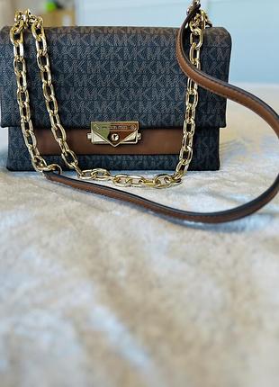 Оригинал! сумка michael kors cece medium logo shoulder bag (идеальное состояние)